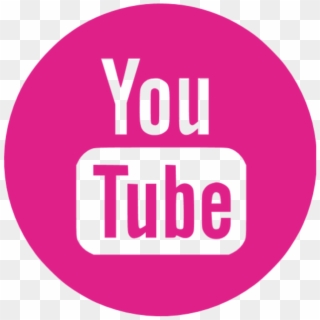 Pink Youtube Icon Png - Youtube Logo Black Clipart