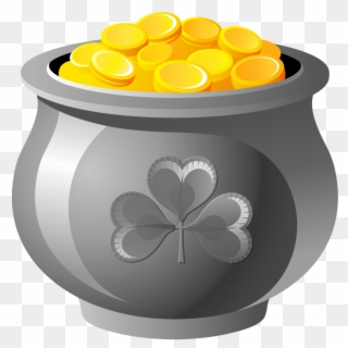 Unique Pictures Of Pots Gold Free Clipart - St Patrick's Pot Of Gold - Png Download