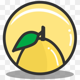 Button Lemon Icon - Icon Clipart
