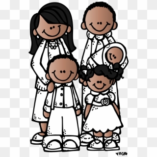 Lds Family Png Hd - Lds Melonheadz Clipart Black And White Transparent Png