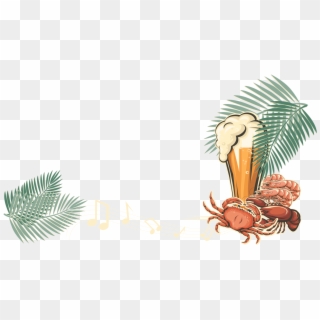 Decorative Clipart Toran - Seafood And Music - Png Download