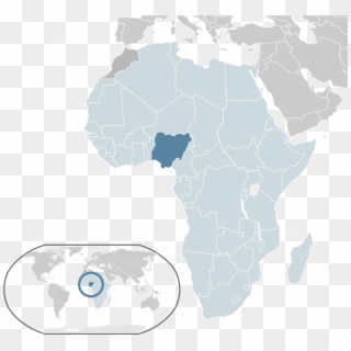 Nigeria Map - Africa Nigeria Mapa Png Clipart