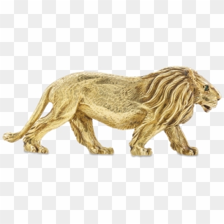 Gold Lion Brooch By Tiffany & Co Clipart
