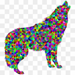 This Free Icons Png Design Of Low Poly Prismatic Howling Clipart