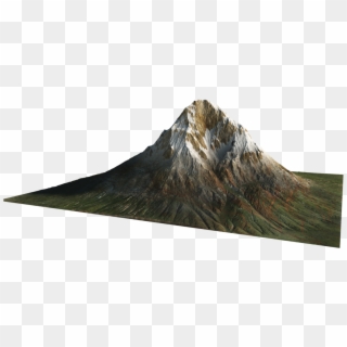 Volcano With White Background Clipart
