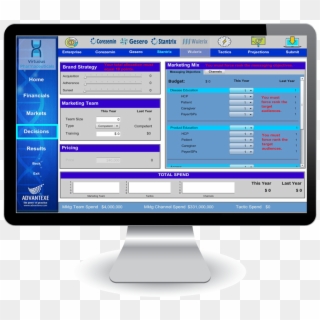 Pharma Marketing Computer - Computer Monitor Clipart