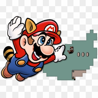 Cape Mario - De Mario Bros 3 Clipart