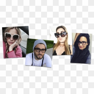 Selfies With Eyewear - Collage Clipart