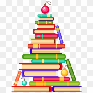 Christmas Books Tree Png - Christmas Tree Books Clipart Transparent Png