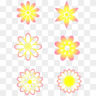 Fantasy Gradient Floral Decorative Elements Dreamy - African Daisy Clipart