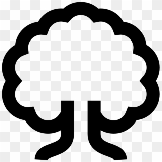 Tree Icon Images - Oak Tree Icon White Clipart