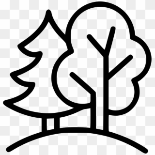 Tree Symbol Png - Outside Png Black And White Clipart