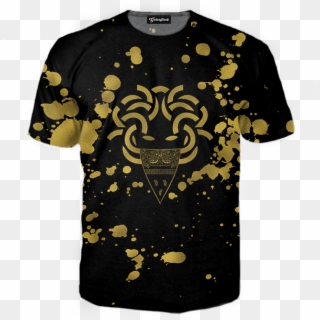 Medusa Gold Print Tee - Active Shirt Clipart