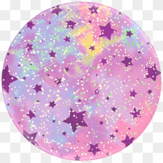 Glitter Starry Dreams Lavender, Popsockets - Circle Clipart