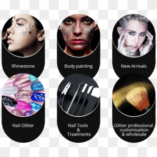 Tct-239 Mirror Powder Effect Chrome Nails Pigment Gel - Label Clipart