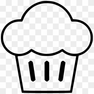 Png File Svg - Cupcake Black And White Clipart