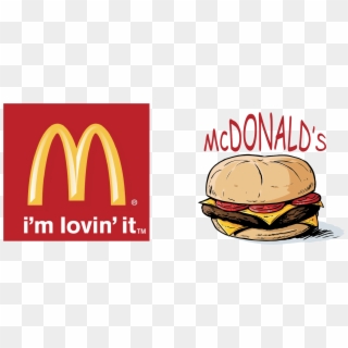 Graphic Food Fast Design Logo Mcdonalds Clipart - Logo Of Mcdonalds Burger - Png Download