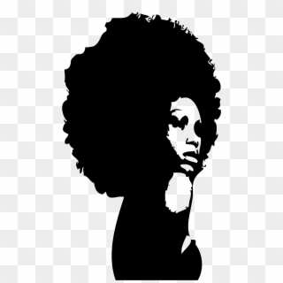 Curly Afro Silhouette At Getdrawings - Silhouette Black Woman Afro Clipart