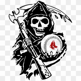Red Sox Tattoo - Sons Of Anarchy Reaper Logo Clipart