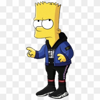 Bart Simpson Simpsons Hoodie - Bart Simpson Gucci Clipart