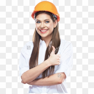 Fem-worker - Hard Hat Clipart