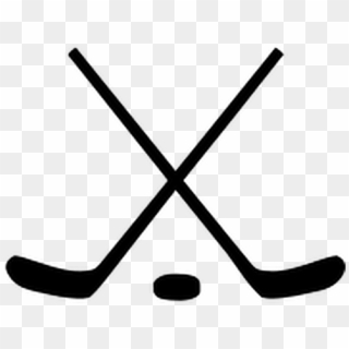 Clip Art Hockey Stick And Puck Clipart - Black Hockey Stick Puck - Png Download