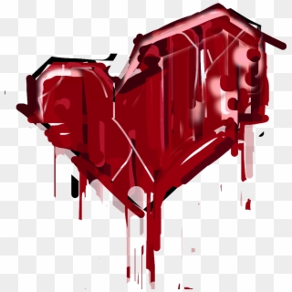 Graffiti Clipart Red Splatter - Heartbreak Graffiti - Png Download