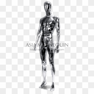 Mchm Mannequin Chrome Male Silver Asia Mannequin Png - Sketch Clipart