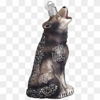 Animals - Wolf Cub Glass Blown Ornament Clipart