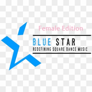 Female Blue Star Logo - Black Star Square Clipart