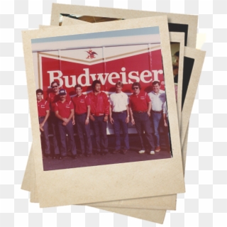 Budweiser 1980s - Polaroid Retro Clipart