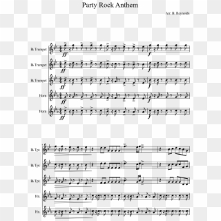 Party Rock Anthem Sheet Music Composed By Arr - Hymnsong Of Philip Bliss Trumpet Clipart