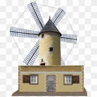 Windmill, Mill, Dutch Windmill, Holland, Old, Pinwheel - International Wind- And Watermill Museum Clipart