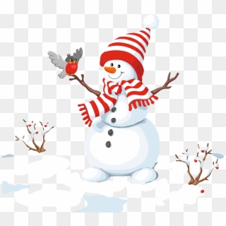 Picture Library Library Snowmen Clipart Snowflake - Png Download