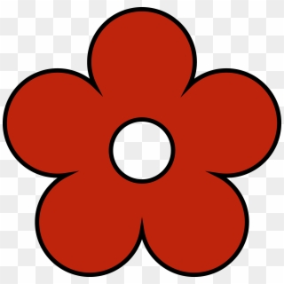 Red Flower Png Clipart - Simple Flower Clip Art Transparent Png