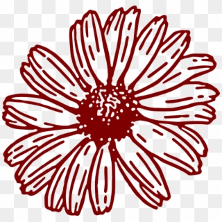 Maroon Flower Clip Art - Png Download
