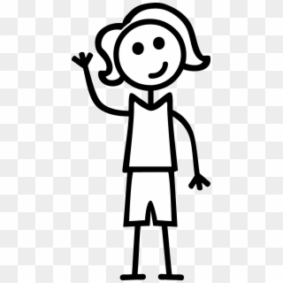 750 X 1500 10 - Woman Stick Figure Clipart - Png Download