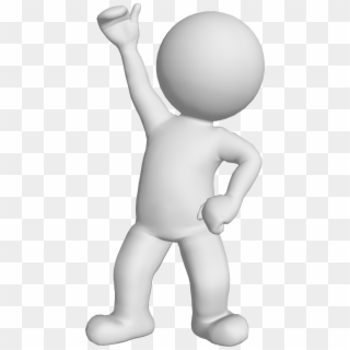 Man-victory - 3d Man Standing Png Clipart