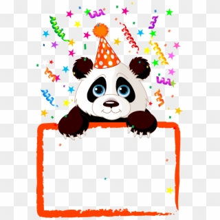 Publicado Por Aracely En - Birthday Panda Clipart - Png Download