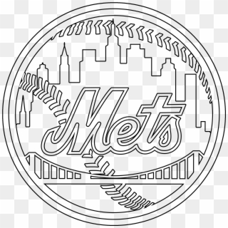 New York Mets Logo Drawing - Mets Coloring Pages Clipart