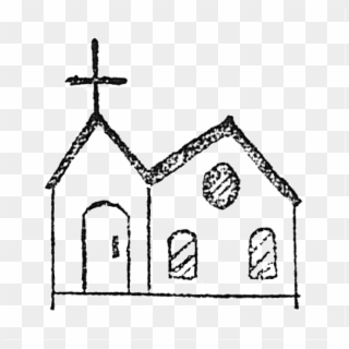 Clip Freeuse Library Chemical Drawing Kid - Catholic Church Drawing Simple - Png Download
