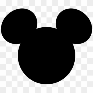 Mickey Mouse Head Silhouette - Mickey Mouse Ears Clipart