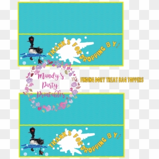 Finding Dory Becky Bag Toppers Via Mandy's Party Printables - Free Printable Mermaid Bag Toppers Clipart