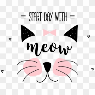 Cat Meow Png - Desenho De Gatos Png Clipart