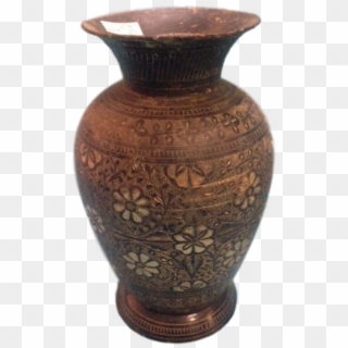 Old Indian Flower Vase - Old Flower Vase Png Clipart