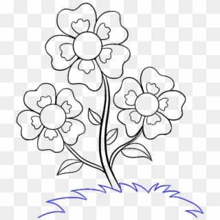 Flower Drawing Png - Cartoon Flower Drawing Png Clipart