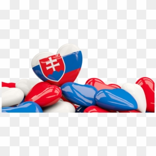 Heart With Border - Slovakia Flag Clipart