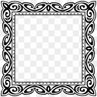 Large Size Of Frame Design Png Abstract Black 15 Icons - Black White Ornate Square Frame Clipart