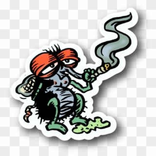 Ape Smoking Sticker - Cannabis Clipart