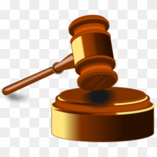 Judicial Hammer Cliparts - Law Hammer - Png Download